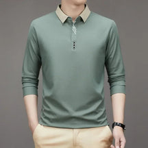 Camisa Polo Comprida Minimalista & Gola Sofisticada