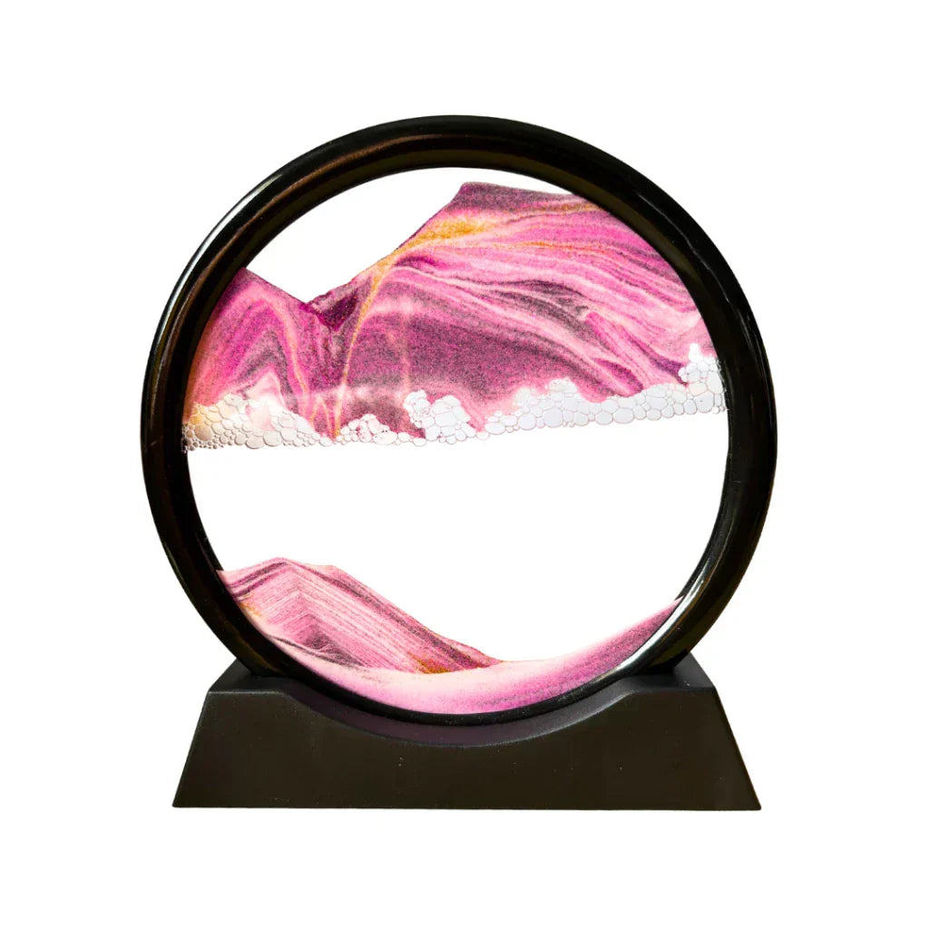 Quadro de Areia em Vidro Ampulheta 3D - Sandscape