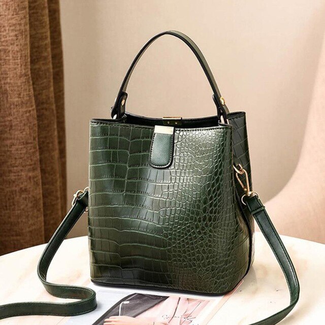 Bolsa De Couro Feminina - Crocodilo Style