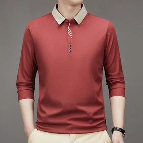 Camisa Polo Comprida Minimalista & Gola Sofisticada