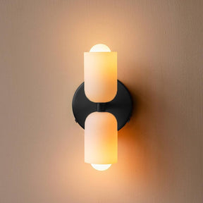 Arandela de Parede Dupla Minimalista Crema