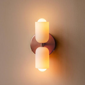 Arandela de Parede Dupla Minimalista Crema