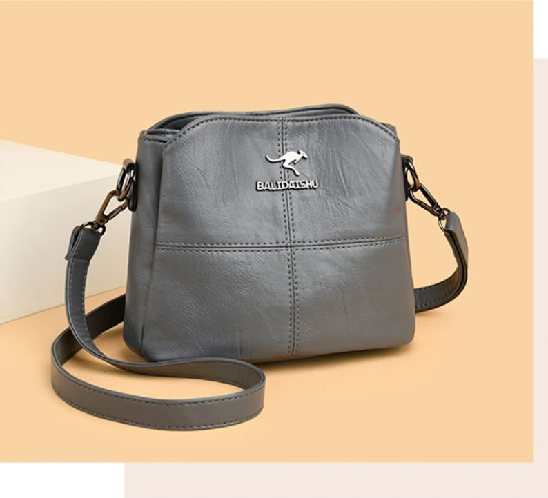 Bolsa de Couro de Alça Transversal -  Bali