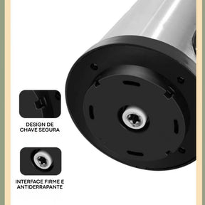 2 Litro Triturador De Alimentos Carne e Legumes Elétrico Multiprocessador 2 Modos Bivolt Inox Fácil De Limpar
