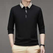 Camisa Polo Comprida Minimalista & Gola Sofisticada