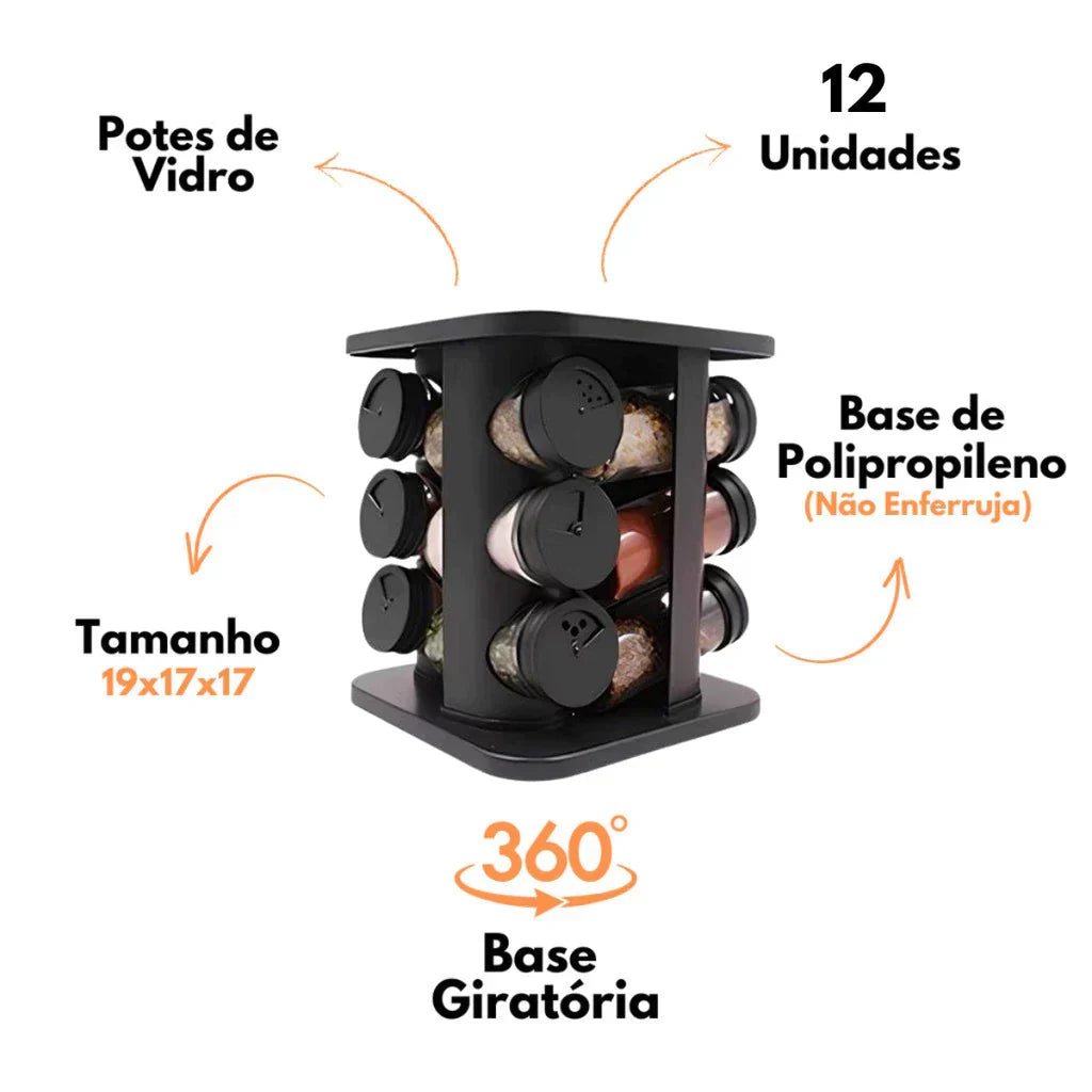 Porta Condimentos Giratório